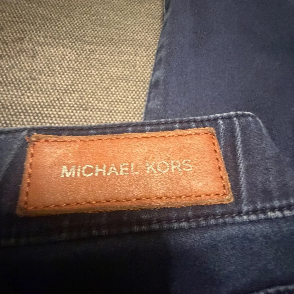 Michael Kors Womens Skinny Jeggings Dark Wash Indigo Pull On Size 4